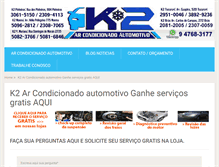 Tablet Screenshot of k2arcondicionado.com.br